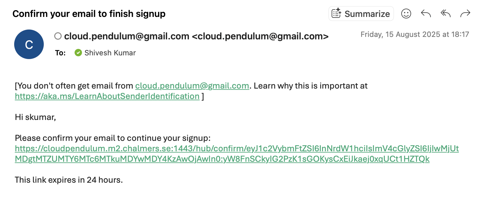 Signup step 2