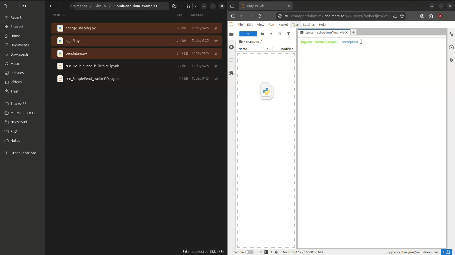 Copying Python files from local directory to the examples folder on JupyterHub